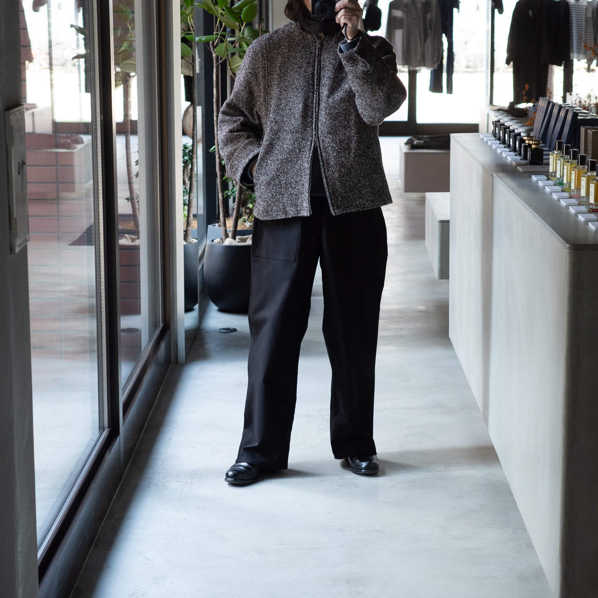 BISOWN(ビソウン)/LOOP TWEED SEAM POCKET BLOUSON