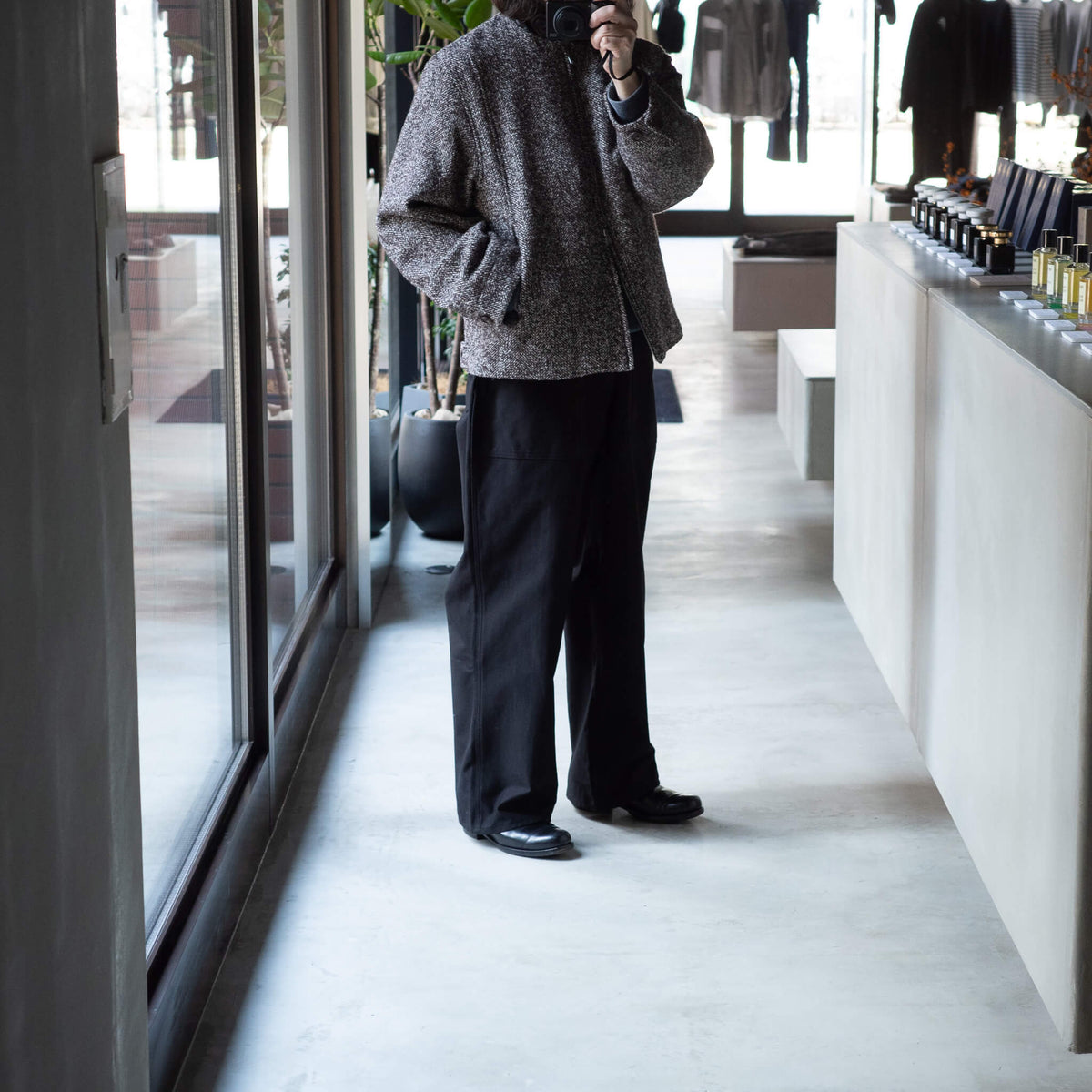 BISOWN(ビソウン)/LOOP TWEED SEAM POCKET BLOUSON