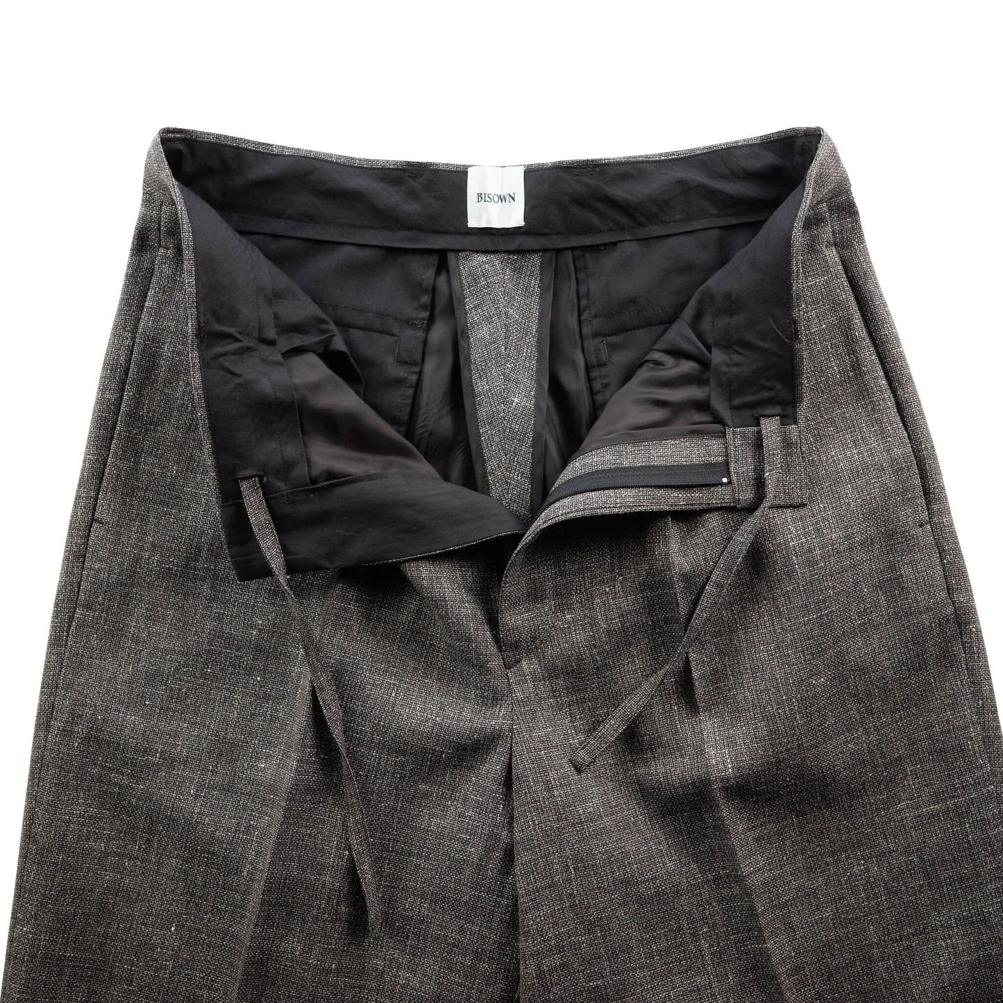 BISOWN(ビソウン)/WOOL LINEN 1TUCK SLACKS